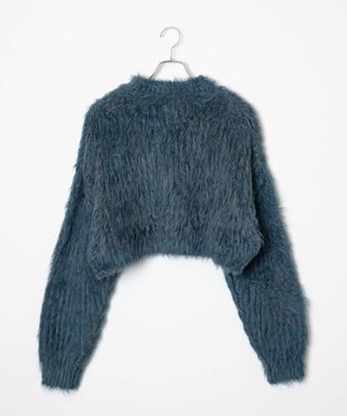 WEGO モンスターニットカーディガン ブルー