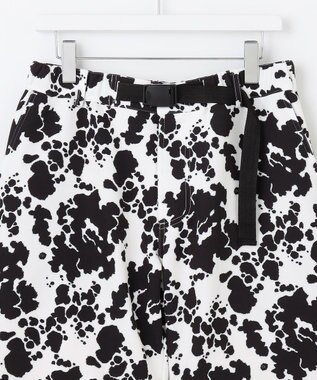 PW CIRCULUS 【MEN】【洗える】アニマルプリント ベルト ショートパンツ ホワイト系5