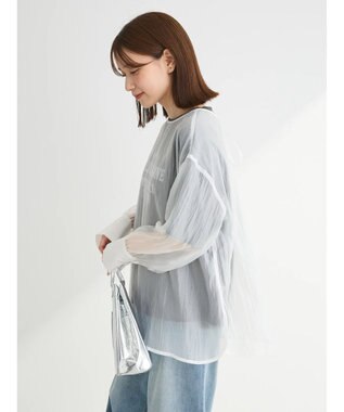Green Parks ・ＥＬＥＮＣＡＲＥ　ＤＵＥ　２ｗａｙシアーブラウス Off White