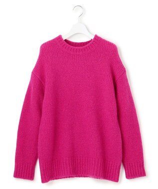 23区 S 【見上愛さん着用/STORY・VERY掲載】ブラッシュドエアーウール ファンシーニット マゼンタ系