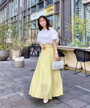 Green Parks AnriettMusee ギャザースリーブブラウス Off White