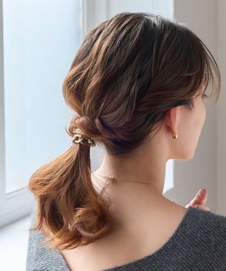 Phoebe 2wayツイストメタルヘアブレス　ホワイト ホワイト