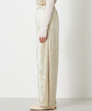 NAVE 【ReNAVE】クラッシュベロア パンツ ライトベージュ系