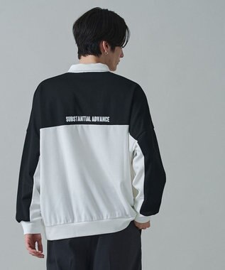 WEGO ドルマンポンチハーフZIPプルオーバー ブラック