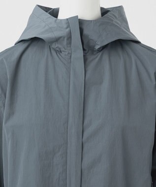 23区 【R(アール)】ナイロンタフタワッシャー  フーデッドジップアップブルゾン スレートグレー系