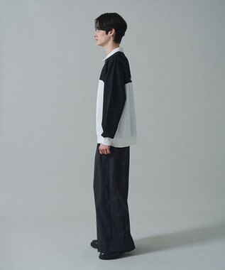 WEGO ドルマンポンチハーフZIPプルオーバー ブラック