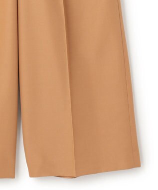 NAVE 【ReNAVE・セットアップ可/撥水加工/防シワ/ウエストゴム】ポリエステルタッサー パンツ キャメル系