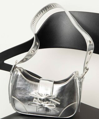 WEGO マルチWAYハーフムーンベルトバッグ シルバー