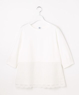 J.PRESS LADIES S レースレイヤードフレア カットソー