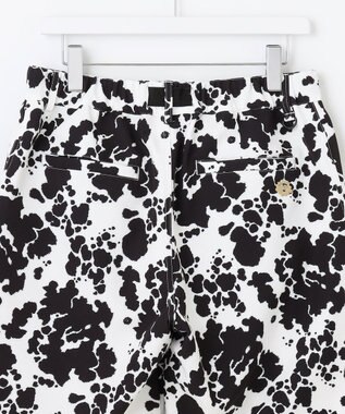 PW CIRCULUS 【MEN】【洗える】アニマルプリント ベルト ショートパンツ ホワイト系5