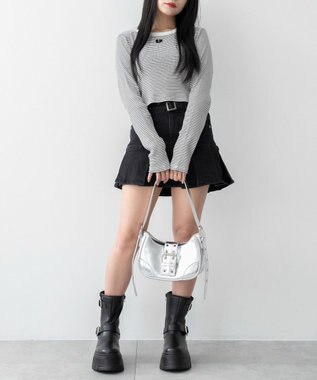 WEGO マルチWAYハーフムーンベルトバッグ シルバー