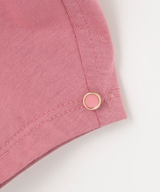 ANY SIS プレーティングジャージーアーモンドスリーブ カットソー ピンク