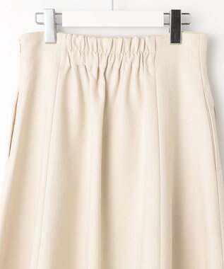 Feroux 【洗える】バイカラーフレア スカート アイボリー系