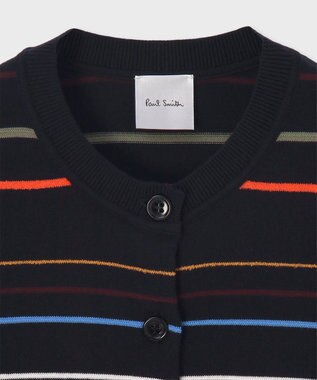 Paul Smith マルチカラーライン カーディガン ネイビー