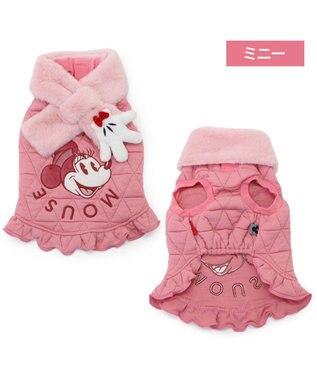 PET PARADISE ディズニー ミニーマウス マフラー付き トレーナー 小型犬 ミニーマウス