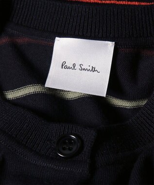 Paul Smith マルチカラーライン カーディガン ネイビー