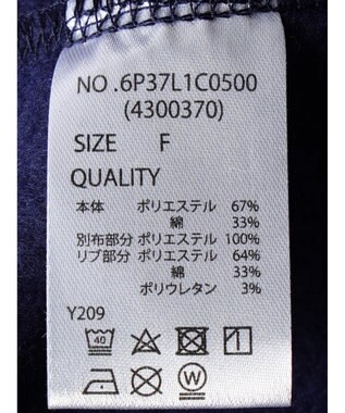 Green Parks ・ＳＵＧＡＲ　ＳＰＯＯＮ　ラッフルショルダースウェット Navy