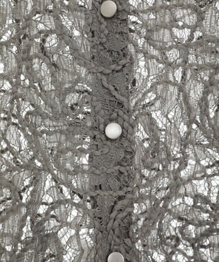 Green Parks ・ＥＬＥＮＣＡＲＥ　ＤＵＥ　２ｗａｙコードレースカーデ Charcoal Gray