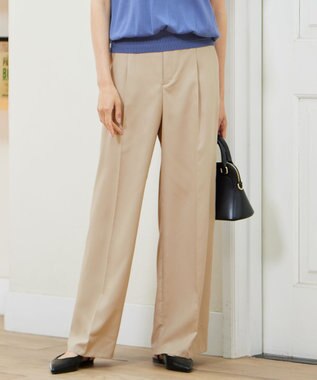 フルダルスパンマイクロピーチワイドストレート パンツ