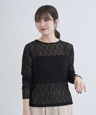 Green Parks レースプルオーバー Black