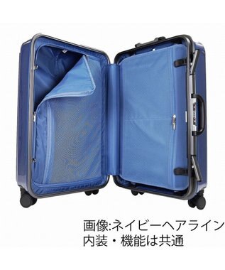 ACE BAGS & LUGGAGE ACE クレスタ2F スーツケース フレームタイプ 4~5泊 58L 05107 エース ネイビーヘアライン