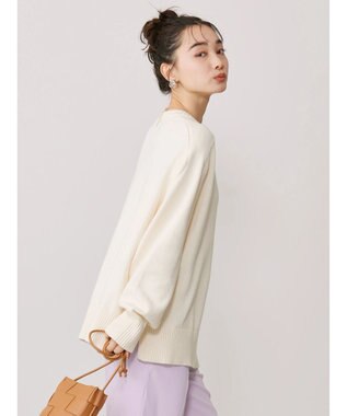 AMERICAN HOLIC クルーネックＢＩＧニットプルオーバー Off White