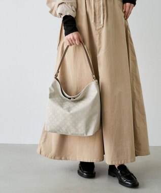 russet ナイロンジャガード2WAYショルダーバッグ(CE-1693) Ecru