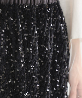 earth music&ecology マルチウェイスパンコールスカート Black