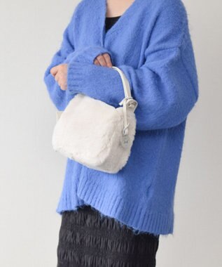 INTER-CHAUSSURES 【MARCO MASI】ポーチ付きフェイクファーバッグ