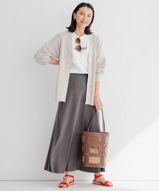 23区 【洗える】La dune ロゴTシャツ ホワイト系