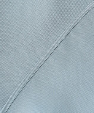 ICB L 【WEB限定・洗える】 シルキーツイル クロップドシャツ ブルー系