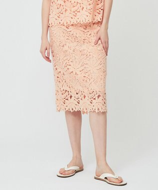 BEIGE， NARCISSUS / レーススカート Peach