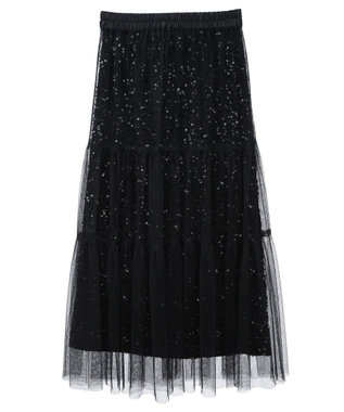 earth music&ecology マルチウェイスパンコールスカート Black