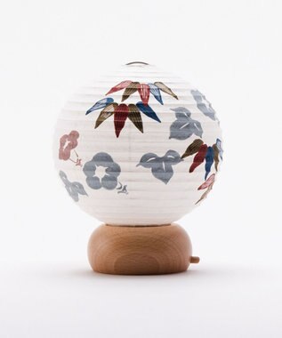  【あかり道】〈手書絵付〉竹に朝顔 ちょうちん ライト