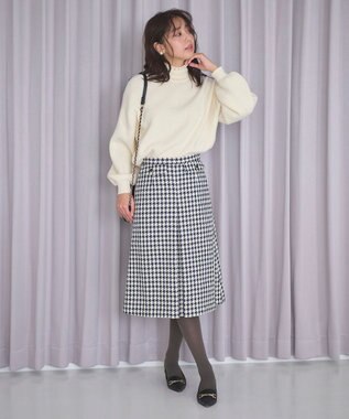 Feroux パール襟 ニット ホワイト系