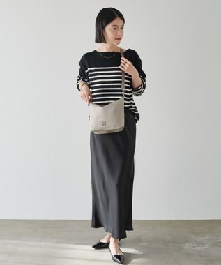 russet シンプルショルダーバッグ【クラウズナイロン】(CE-1467) Gray