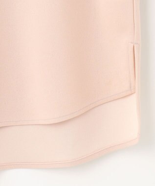 組曲 【洗える】バイカラージョーゼットバックリボン ブラウス ベージュ系