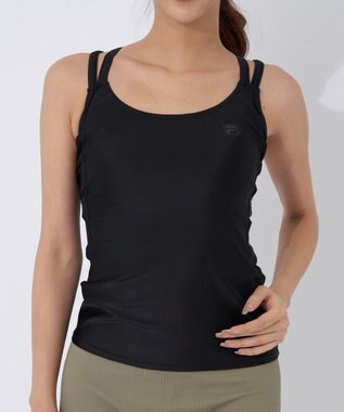 OP／FILA 【FILA】バッククロスキャミソール ブラック