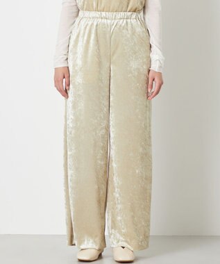 NAVE 【ReNAVE】クラッシュベロア パンツ ライトベージュ系