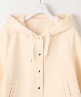 ANY SIS S 【洗える】エアリーダンボール ブルゾン アイボリーベージュ