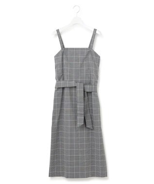 23区 L 【洗える】ガンクラブプレイドチェック ワンピース グレーチェック