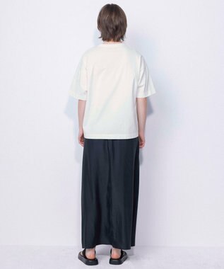 NAVE 【ReNAVE・セットアップ可/洗える/UVケア/接触冷感】フィブリルシャンブレー Tブラウス アイボリー系