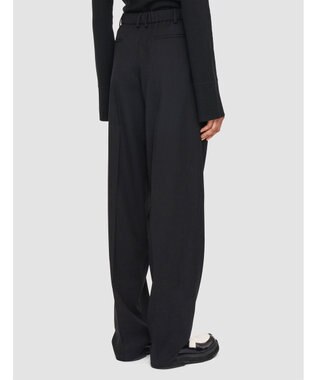 JOSEPH テーラリングクレープ　ワイドテーパードトラウザーズ Black