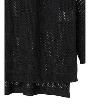 Green Parks メッシュニットプルオーバー Black