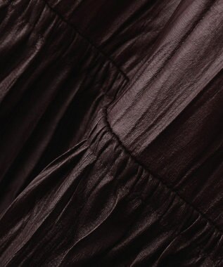 CRAFT STANDARD BOUTIQUE レザーライクギャザースカート Black