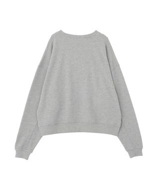 Green Parks オーバーサイズロゴ裏毛プルオーバー Gray Mixture