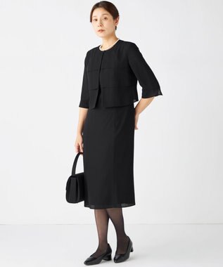 自由区 FORMAL 【日本製】米沢織 ハンドバック ブラック系