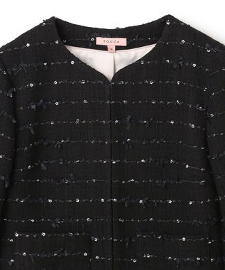 TOCCA FLOWER HIDE AND SEEK ジャケット ブラック系