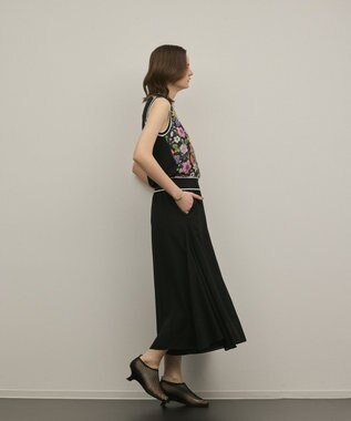 GRACE CONTINENTAL イレギュラーキュロットパンツ ブラック