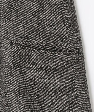 組曲 L ループツイードチェスター コート ブラック系7